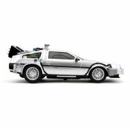 Auto na diaľkové ovládanie Back to the Future Delorean Striebristý 1:16