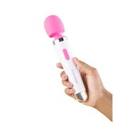 Mini nabíjateľná vibračná masážna hlavica Aqua Bodywand BW122 Ružová