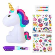 Svietiaci jednorožec DIY Unicorn Canal Toys OFG 106 Biela Aluminium Plastické