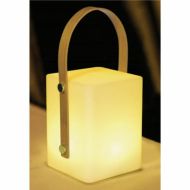 Stolná lampa Lumisky Tiky 10 x 10 x 25 cm Biela Gaštanová Bambus Plastické