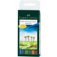 Sada fixiek Faber-Castell Pitt Artist Landscape podľa výrobcu (5 kusov)