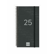 Agenda Finocam YEAR Čierna Mini 9,4 x 17,1 cm 2025