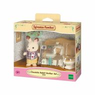 Pohyblivé figúrky Sylvanian Families Chocolate Rabbit and Toilet Set