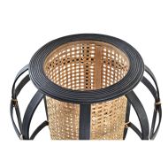 Stolná lampa DKD Home Decor Čierna Gaštanová Koloniálny štýl 220 V 50 W (31 x 31 x 51 cm)