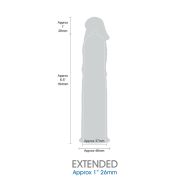 Obal na penis NMC Length extender Čierna Ø 4,6 cm