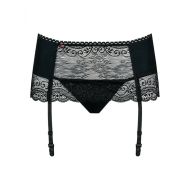 Podväzkový Pás Obsessive Miamor garter belt S/M Čierna