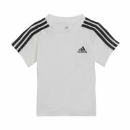 Športová súprava pre bábätká Adidas Three Stripes Čierna Biela