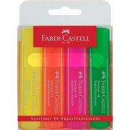 Sada fluorescenčných zvýrazňovačov Faber-Castell TEXTLINER 46 Viacfarebná (4 kusov)