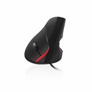 Ergonomická Optická Myš Ewent EW3156 1000 dpi USB Čierna Červená/Čierna