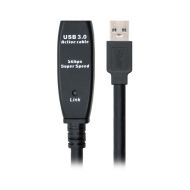 Predlžovací Kábel USB NANOCABLE 10.01.031 Čierna