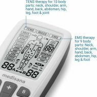 Svalový Elektrostimulátor Medisana Čierna/Biela