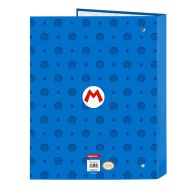 Krúžkové zakladače Super Mario Play Modrá Červená A4 26.5 x 33 x 4 cm