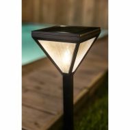 Slnečná lampa Galix 25 lm Čierna Nerezová oceľ