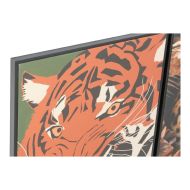 Maľba DKD Home Decor 52 x 2,7 x 72 cm Tiger Moderný (2 kusov)