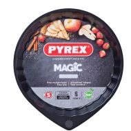 Forma na torty Pyrex Magic Čierna Kov Plochý Okrúhly Ø 30 cm 6 kusov