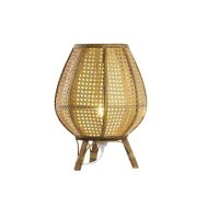 Stolná lampa DKD Home Decor Gaštanová Ratan 50 W (29 x 29 x 40 cm)