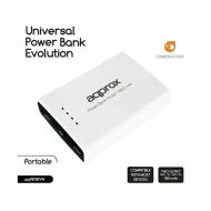 Powerbanka approx! APPPB78EVW 7800 mAh 2 x USB Micro USB 5 V 1-2 A Biela Čierna/Biela