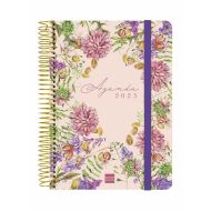 Agenda Finocam CLOE A5 15,5 x 21,2 cm 2025 Kvetinový