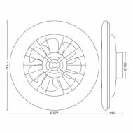 Stropný ventilátor so svetlom Philips Biela