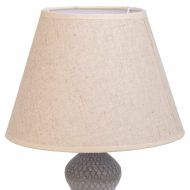 Stolná lampa Alexandra House Living Biela Sivá Kov Látka 220-240 V 25 x 46 x 25 cm