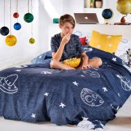 Sada poťahov na periny HappyFriday Mr Fox Starspace Viacfarebná 105 cm posteľ 2 Kusy