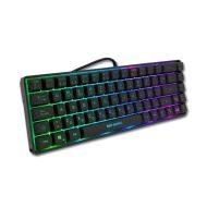 Klávesnica CoolBox DG-TEC65-RGB Čierna Španielska Qwerty