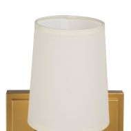 Nástenná lampa 58 x 20 x 31,5 cm Syntetické Tkaniny Zlatá Kov Moderný