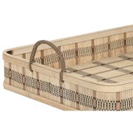 Súprava táciek DKD Home Decor Bambus 54 x 43 x 9 cm (3 kusov) (2 kusov)