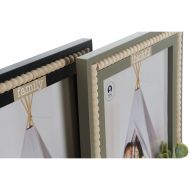 Rám na fotografie Home ESPRIT Čierna zelená Prírodná Sklo Drevo MDF Škandinávsky 26,5 x 2 x 31,5 cm 