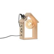 Stolná lampa Home ESPRIT Gaštanová Striebristý Prírodná Drevo Borovica 50 W 220 V 18 x 10 x 25 cm