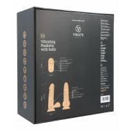 Realistické dildo Virgite R12 Čierna 14,4 cm