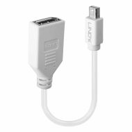 Adaptér Mini DisplayPort na DisplayPort LINDY 41021 Biela