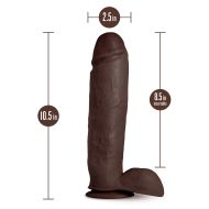 Realistické dildo Blush Au Naturel TPE Ø 5,8 cm (21,5 cm)