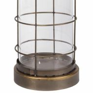 Lampa Alexandra House Living Mosadz Kov Sklo 17 x 56 x 17 cm