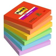 Samolepiace bločky Post-it Super Sticky Viacfarebná 6 Kusy 76 x 76 mm (2 kusov)