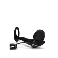 Análna zástrčka B-Vibe Vibrating Snug Čierna XL