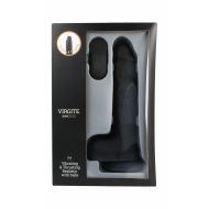 Realistické dildo Virgite R14 Čierna 23 cm