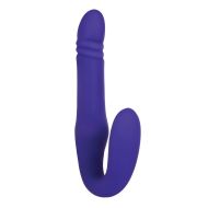 Masturbátor v tvare vagíny a zadku Double Penetration Adam & Eve Ultimate Thrusting Strapless Purpur