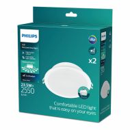 Downlight Philips Meson Biela 23,5 W 2550 Lm (4000 K) (2 kusov)