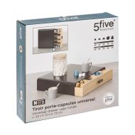 Organizér na kávové kapsule 5five Simply Smart Noir Kitchen Čierna Kov 33 x 31 x 7,5 cm