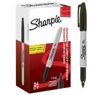 Permanentná fixka Sharpie Fine Trvalý Čierna 24 Kusy