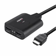 Adaptér HDMI na 2x HDMI LINDY 38356 Čierna