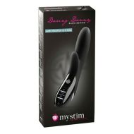 Vibrátor pre dvojicu Dual Stimulation Mystim Daring Danny Estim Čierna