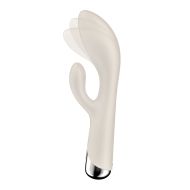 Vibrátor pre dvojicu Dual Stimulation Satisfyer Spinning Rabbit 1 Biela