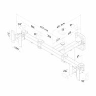 Držiak na televíziu Neomounts FPMA-W960D 27" 12 kg