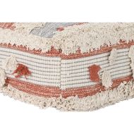 Poduška DKD Home Decor Biela Oranžová Oruhy Boho 60 x 60 x 25 cm (2 kusov)