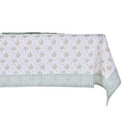 Súprava obrusov DKD Home Decor Kvety 150 x 250 x 0,5 cm zelená