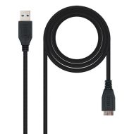 Kábel USB 3.0 A na Micro USB B NANOCABLE 10.01.110-BK