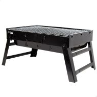 Prenosný Barbeque gril Aktive Obdĺžnikový Čierna 50 x 23 x 30 cm (2 kusov)