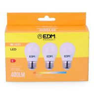 Pack of 3 LED bulbs EDM G 5 W E27 Ø 4,5 x 8 cm (3200 K)